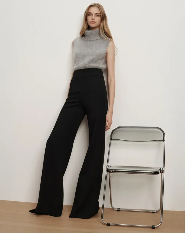 Kalinda Wide-Leg Ponte Pant