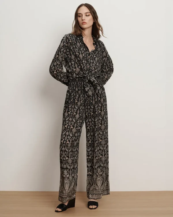 Callaway Smocked Wide-Leg Pant