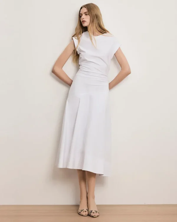 Lisette Cotton Poplin Midi Dress