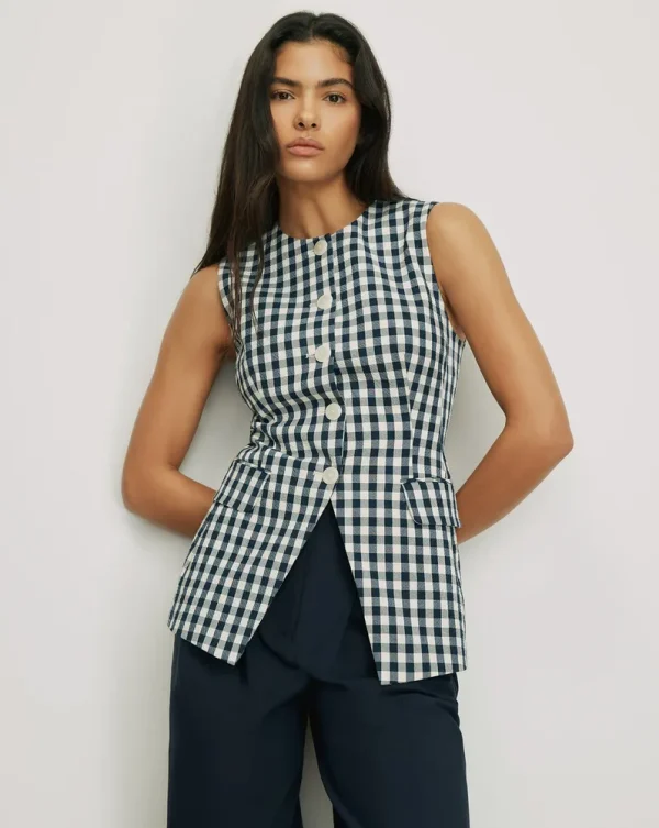 Lois Gingham Vest