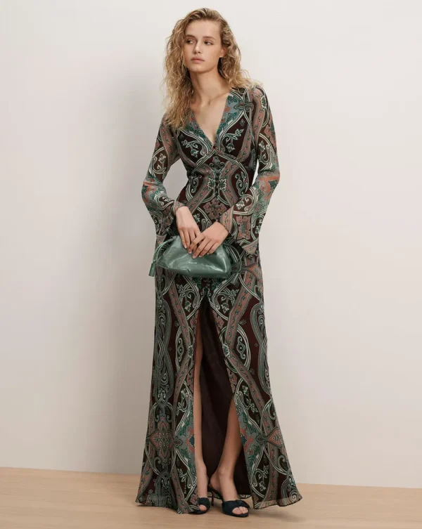 Daciana Silk Maxi Dress