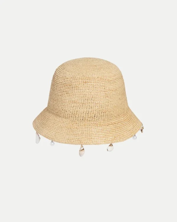 Le Bop Shell Raffia Hat