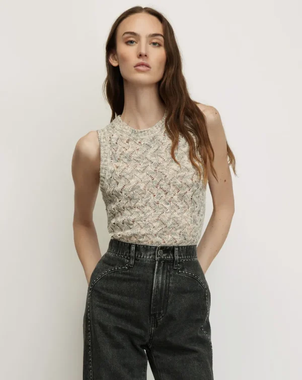 Jerrel Cropped Knit Tank Top