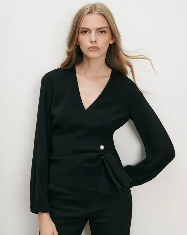 Drew Brooch Blouse