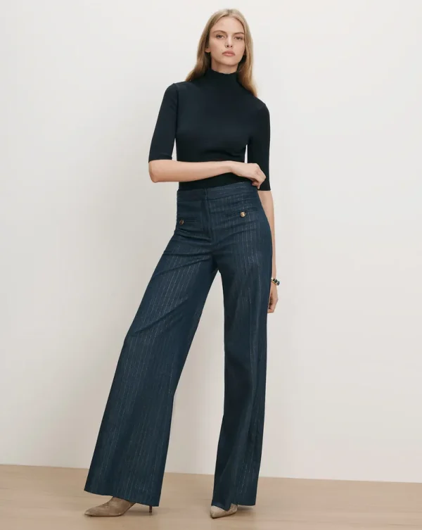 Ledger Wide-Leg Denim Pant