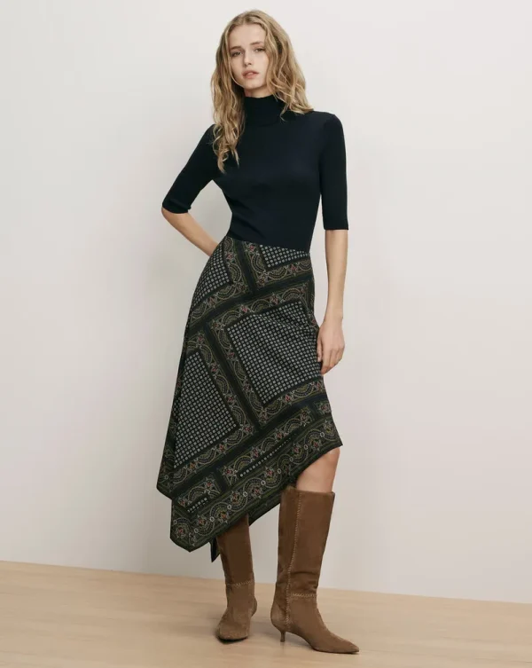 Hartley Asymmetric Midi Skirt