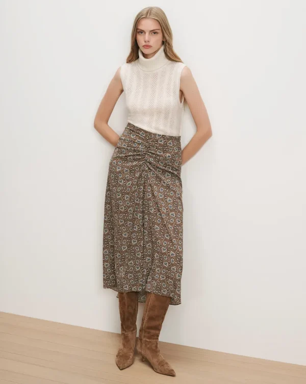 Limani Floral Midi Skirt