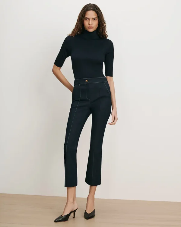 Kimra Denim Kick-Flare Pant