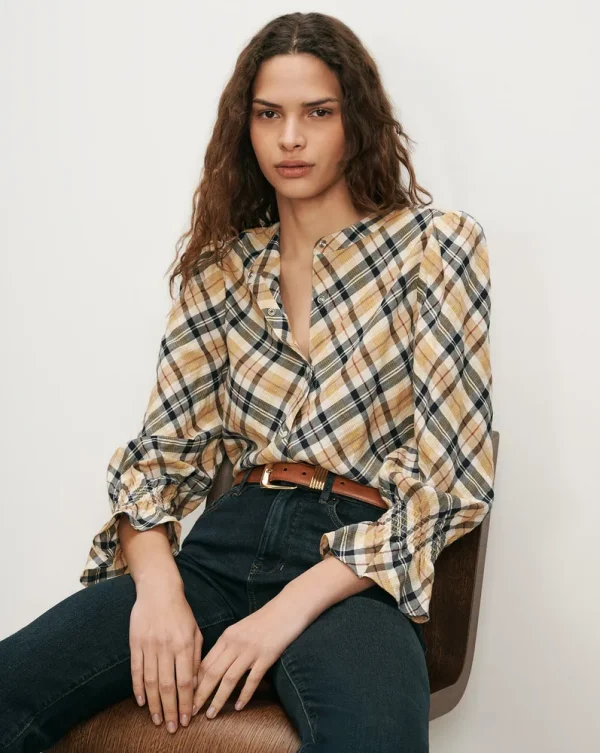 Ashlynn Plaid Blouse