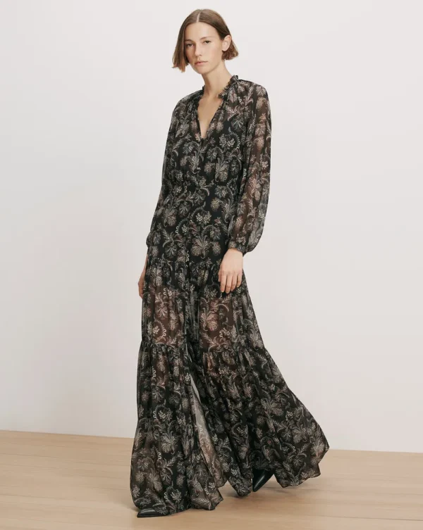Isra Silk Maxi Dress