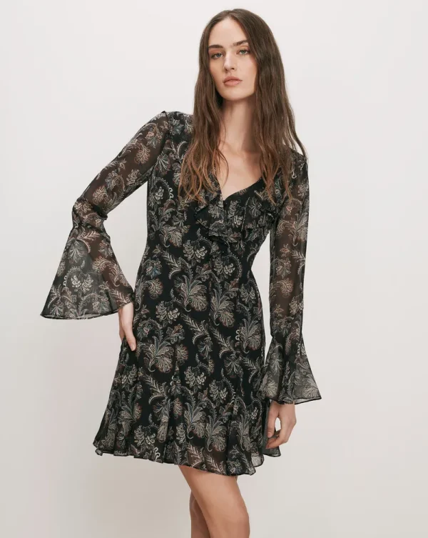 Adrienne Silk Mini Dress
