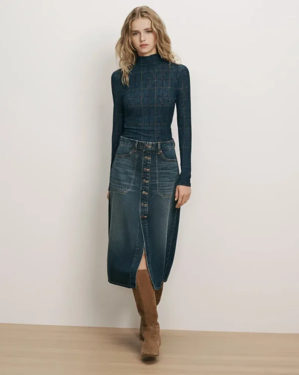 Hathaway Denim Maxi Skirt