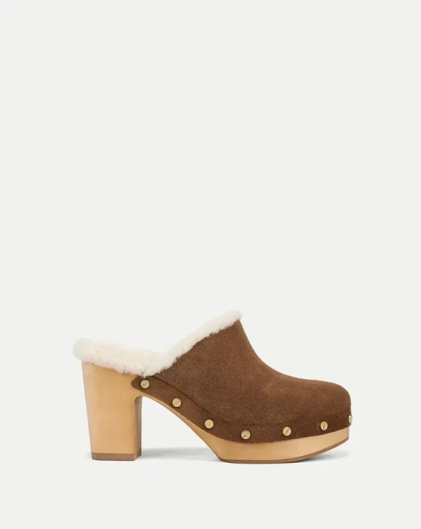 Larken Shearling Platform Clog