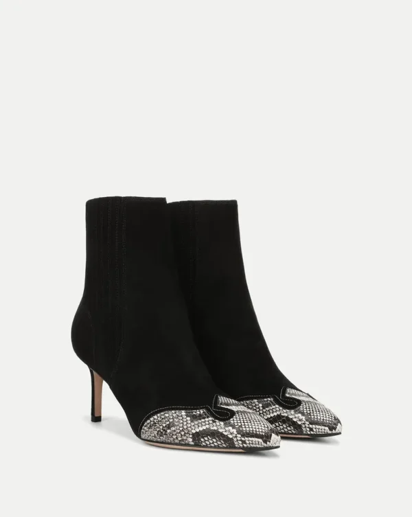 Lisa Western Mid-Heel Ankle-Boot