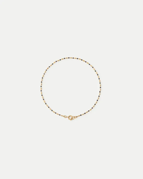 Enamel Bead Chain Anklet