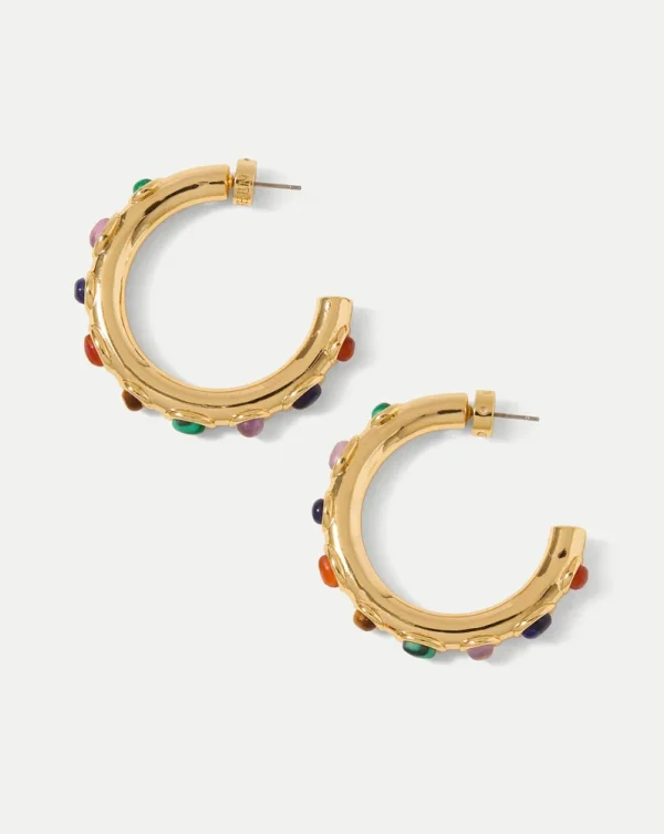 Cabochon Embellished Hoop