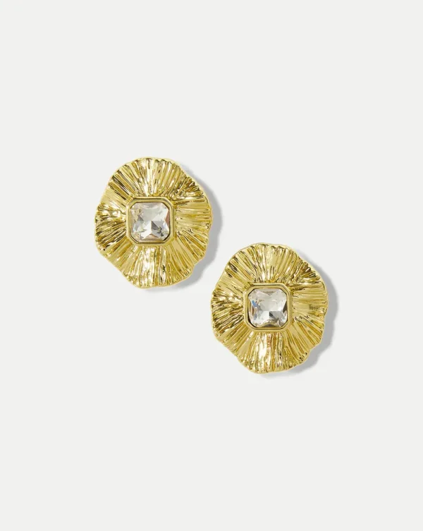 Gold Floral Earring