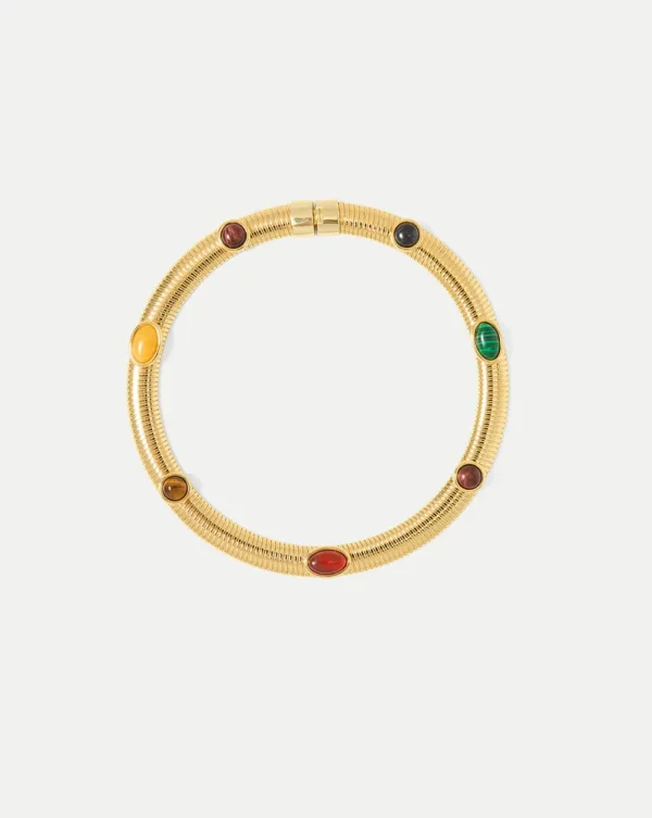 Embellished Tubogas Collar Necklace