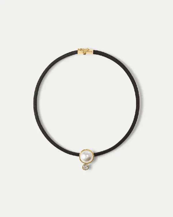 Pearl Pendant Cord Necklace