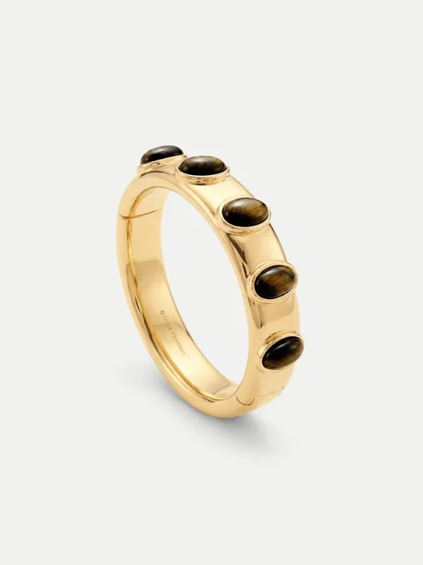 Tiger’s Eye Cabochon Bangle