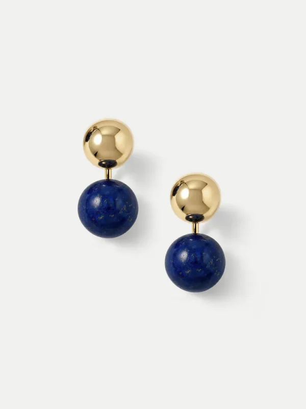 Lapis Drop Earring