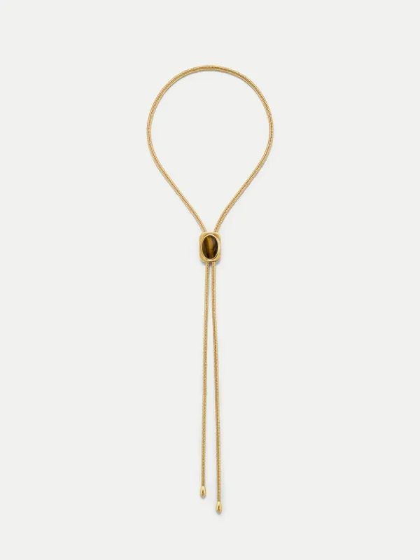 Tiger’s Eye Cabochon Bolo
