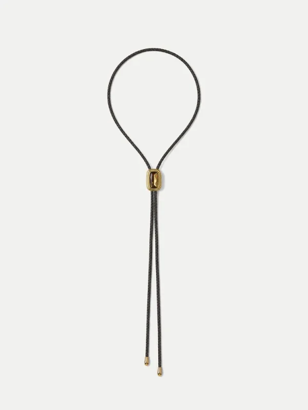 Braided Leather Bolo