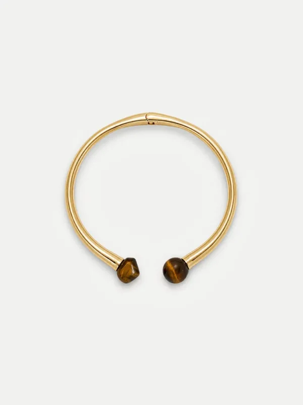 Tiger’s Eye Open Collar Necklace