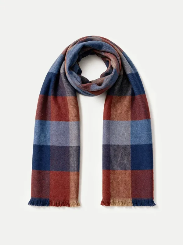 Plaid Wool Scarf