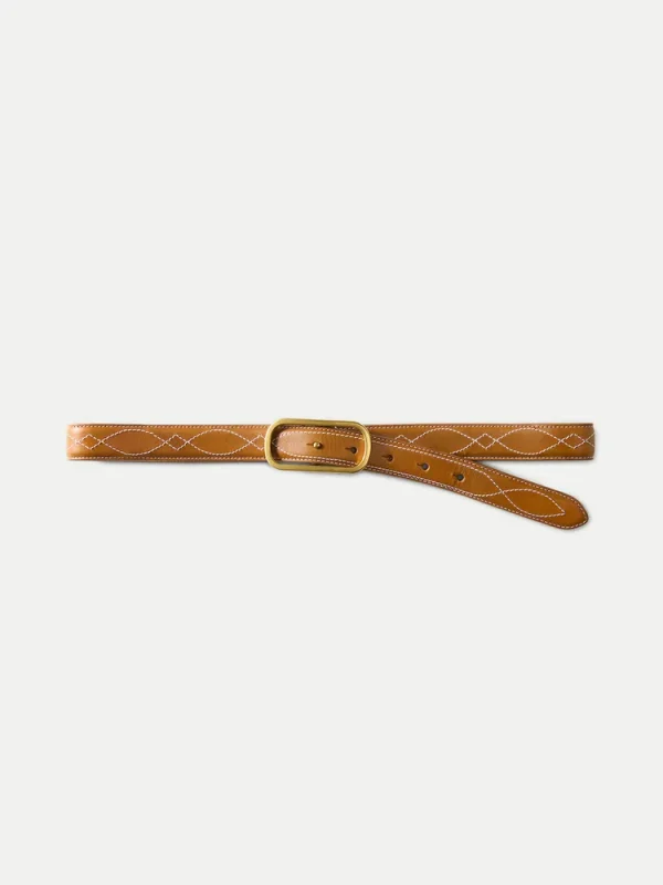 Embroidered Loop Belt