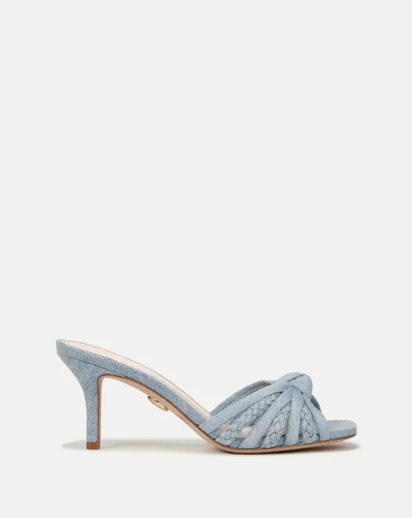 Misa Denim Knot-Front Sandal