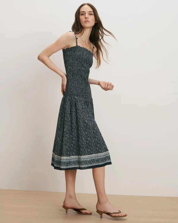 Marietta Smocked Midi Dress