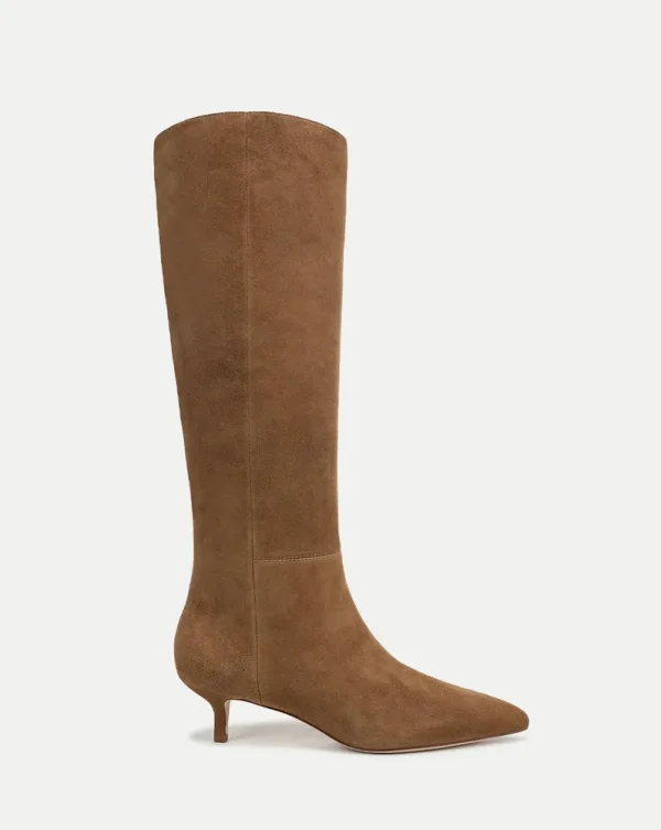 Lisa Kitten-Heel Boot | Wide-Calf