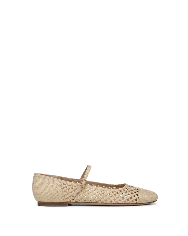 Ellie Raffia Flat
