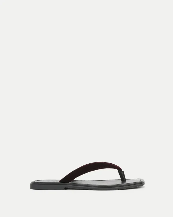 Clea Velvet Flip-Flop Sandal