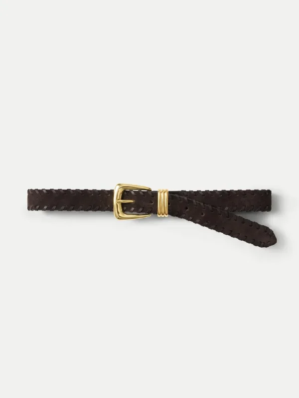 Arch Suede Whipstitch Belt