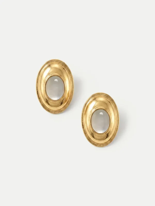 Cat’s Eye Cabochon Earring
