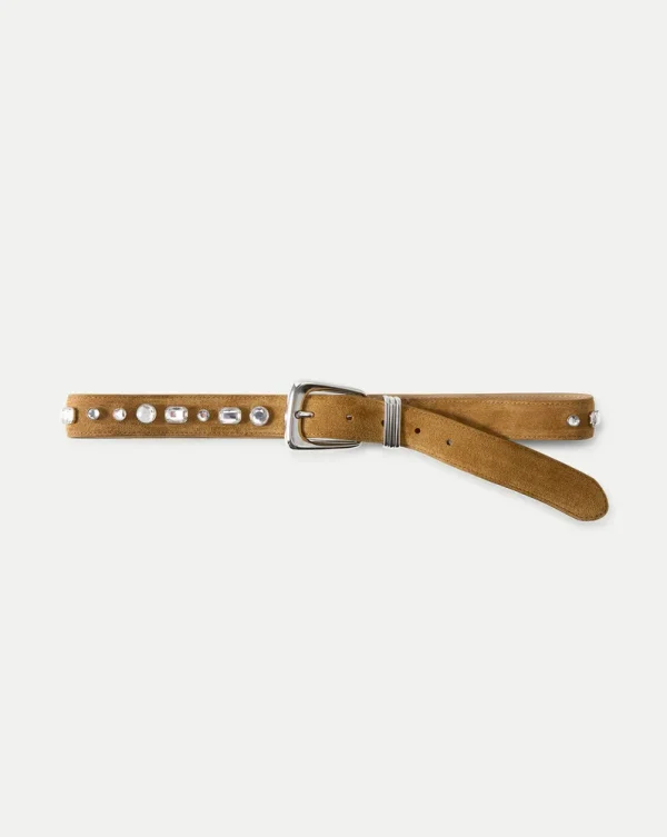 Arch Suede Embellished Belt