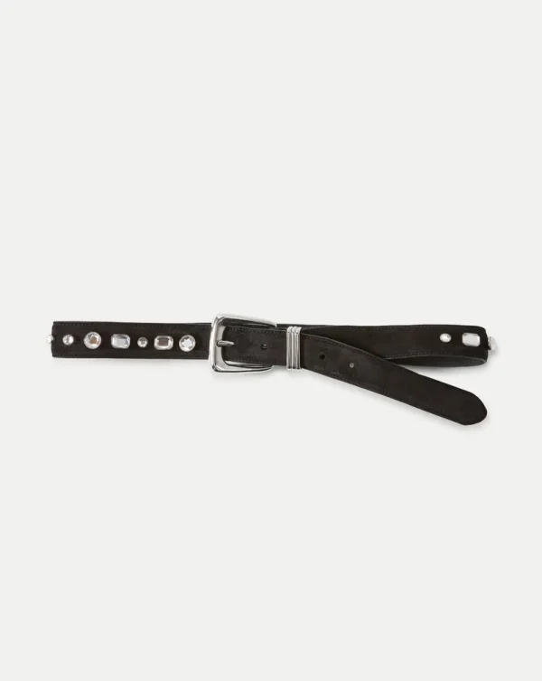 Arch Suede Embellished Belt
