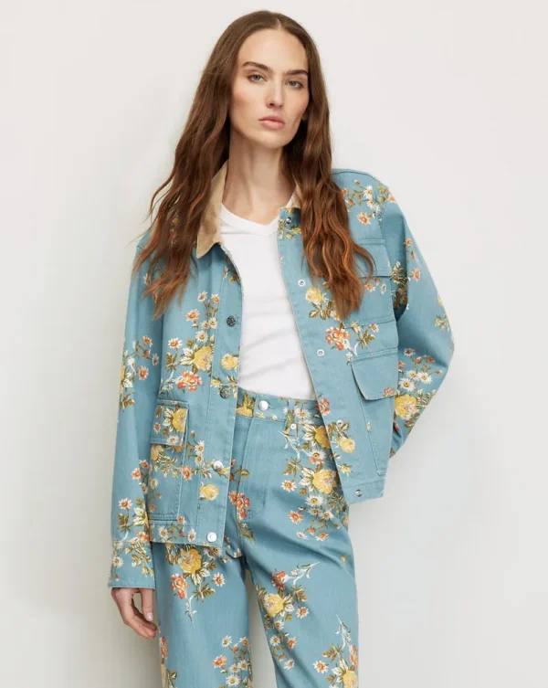 Leighton Floral Denim Jacket